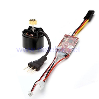 XK-K110 blash helicopter parts brushless main motor + ESC board - Click Image to Close